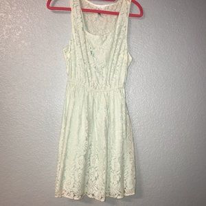 Blue & White Lace Dress